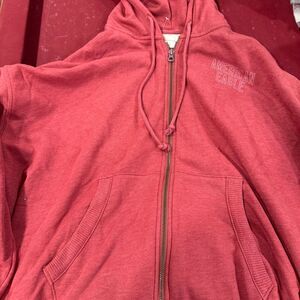 American-eagle-outfitters Women's Red and Pink Hoodie